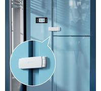 SAFELON 1 PCS Upgraded Baby Safety French Fridge Door Lock, Childproof Double Door Refrigerator Lock, Cabinet Cupboard Lock for Toddlers & Kids (White)