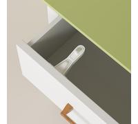 SAFELON 12 Pcs Baby Safety Cabinet Locks Childproof Drawer Locks with Screws, Kids Latch for Drawers and Cabinets (White)