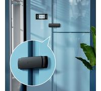 SAFELON 2 PCS Upgraded Baby Safety French Fridge Door Lock, Childproof Double Door Refrigerator Lock, Cabinet Cupboard Lock for Toddlers & Kids (Black)