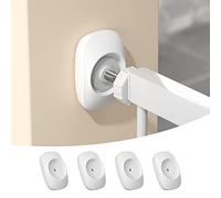 SAFELON 4 pcs baby safety gate wall protector, Child & pet proof wall saver for Pressure Mounted gate, doorways, walls, stairs （White）