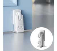 SAFELON Baby Safety Door Stopper, Childproof Door Holder to Keep Door Open, Prevents Babies& Pets from Opening The Door (1 PCS, White)