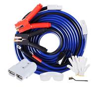 SAFEMATE 0 Gauge 30 Feet Jumper Cables Heavy Duty, 1000 Amp Quick Connect Plugs for Truck with Carry Bag