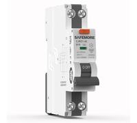 SAFEMORE RCBO 16A 1P+N, TÜV Approved, Type A 30mA, 6kA Protection, DIN Rail Mount (B16) 230V UK - High Load for Air Conditioner, Water Heater & Sockets