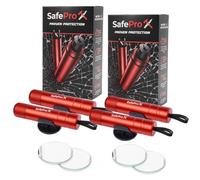 SafePro X Emergency Hammer for Car, Life-Saving Window Breaker & Belt Cutter, Compact Rescue Tool for Quick Accident Aid & Safety on the Go. (Pack of 4)