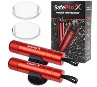 SafePro X Emergency Hammer for Car, Life-Saving Window Breaker & Belt Cutter, Compact Rescue Tool for Quick Accident Aid & Safety on the Go. (Pack of 2)