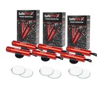 SafePro X Emergency Hammer for Car, Life-Saving Window Breaker & Belt Cutter, Compact Rescue Tool for Quick Accident Aid & Safety on the Go. (Pack of 6)
