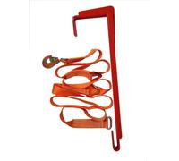 Safepul Pallet Puller Bar (with 3.7m Strap). For Forklifts - 74x18 cm Steel Pallet Hook & Polyester Pallet Puller Strap with Steel Hardware - Forklift Pallet Grabber for Pallet Transport
