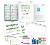 Safer Food Better Business 2025 For Caterers - Including Diary, Allergen Sign, Allergen and Food Labels, Kitchen Safety Signs - Easy To Use Inspector Friendly