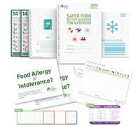 Safer Food Better Business 2025 Kit For Caterers - Including Diary, Fridge Temperature Records, Allergen Alert and food Labels - Simplified Food Safety Management