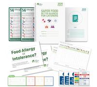 Safer Food Better Business 2026 Kit - SFBB Compliance Pack with Handbook, 13-Month Diary, Allergen Posters, Reusable Tables, Food Labels & Kitchen Signs - HACCP Hygiene Management for Food Businesses