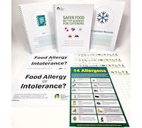 Safer Food Better Business for Caterers Revised Updated 2026 1 x Food Safety Manual & 1 x 13 Month Diary & 1 x Fridge Temperature Records & 3 x Food Allergen Signs & 4 x Food Allergens Charts