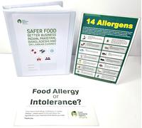 Safer Food better Business for Indian, Pakistani, Bangladeshi & Sri lankan Cuisines with 13 month diary and 13 month refrigeration records in a Presentation Binder and 2 x Laminated Signs