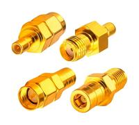 SAFER GIGGLES - 4 Types SMA to SMB RF Coaxial Adapter Kit, Male to Female Connectors, DAB Aerial Adapters for XM Satellite Radio Antenna |Car RADIOS| Splitter|GPS