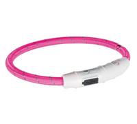 Trixie Flash Light Ring USB Dog Visibility Pink - Extra Small/Small