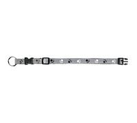 SaferLife Silver Reflect collar, S-M: 30-45 cm/15 mm, black/silver grey