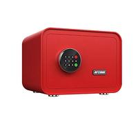 Safes Electronic Password Anti-theft Safe,Small Household 25 Cm Safe Office into the Wall/into the Closet Hotel Safe Deposit Box Safe Cabinet (Red),Red