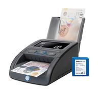 Safescan 155-S Complete Portable Counterfeit Money Detector That verifies banknotes - Money Machine with 7-Point Detection - 100% Accurate Money Checker Machine with Included Battery and Note Stacker