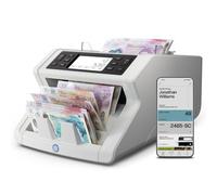 Safescan 2485-SC - Money Counting Machine Value Counts Mixed Banknotes | 8-point Counterfeit Money Detector Banknote Counter - Value Counts Mixed Notes, Cash Counting Machine, Including Safescan App