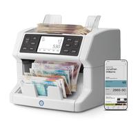Safescan 2865-SC Money Counting Machine Value Counts, 9-Point Note Checker | Money Counting Machine UK - Value Counts Mixed Notes - Banknote Counter Counterfeit Money Detector - Including Safescan App