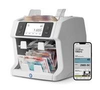 Safescan 2985-SC - Money Counting Machine & Sorter - 10-Point Detection | Banknote Counter, Value Counts & Sorts Notes - Counterfeit Money Detector - Cash Counting Machine - Including Safescan App
