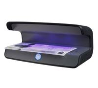 Safescan 55 LED Counterfeit Detector with Ultra-Bright UV Light, Counterfeit banknote Detector Also Checks Credit Cards & ID's, Money Checker Machine with 3 Powerful LED Lights, UV Money Checker