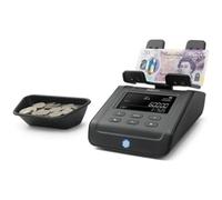 YouSafe Safescan 6175 Money Counting Machine - Value Counts Coins, Banknotes, Vouchers And Tokens - Coin Counter With Coin Roll