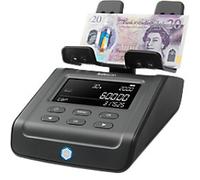 Safescan 6165 Money Counting Machine That Value Counts Coins and Banknotes - Coin Counter with Automatic Coin Roll Recognition - Money Scale for Quick and Easy Cash Drawer Counting