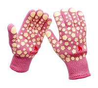 SafeSense BBQ Gloves Pink 932°F/500°C Heat Resistant Gloves for Cooking Women, Oven Gloves with Finger Kitchen, Grill Gloves for Outdoor Grill