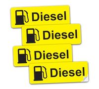 SAFESIGN Petrol & Diesel Stickers - Self Adhesive Waterproof Sticker for Fuel Cap & Tank (DIESEL)