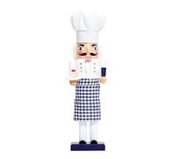 SafeSir Nutcracker Christmas Decor 12 Inches Traditional Wooden Nutcrackers Figures Christmas Decorations for Xmas Indoor Tabletop Desktop Shelves Ornaments(12in Chef)