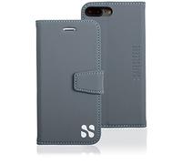 SafeSleeve Anti Radiation RFID Case, Compatible with iPhone 7 Plus, iPhone 8 plus - ELF & RF Blocking Identity Theft Protection Wallet (Grey)