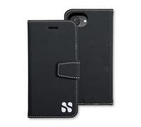 SafeSleeve EMF Protection Anti Radiation Compatible with iPhone 16e Case, RFID EMF Blocking, Card Holder Wallet, Vegan Leather, Adjustable Stand Cell Phone Case (Black)