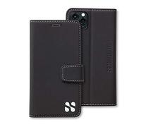 SafeSleeve EMF Protection Anti Radiation iPhone Case: iPhone 12 Pro Max RFID EMF Blocking Wallet Cell Phone Case (Black)