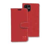SafeSleeve EMF Protection Anti Radiation Samsung Galaxy Case: Galaxy S22 Ultra RFID EMF Blocking Wallet Cell Phone Case (Red)