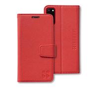 SafeSleeve EMF Protection Anti Radiation Samsung Galaxy Case: Galaxy S23 Plus RFID EMF Blocking Wallet Cell Phone Case (Red)