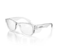 SafeStyle Safety Glasses, Clear Frame with Clear Lens, UV Protection, Polycarbonate, Imported, Unisex-Adults and Kids
