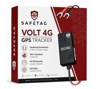 SafeTag Volt 4G - Real Time 4G GPS Tracker for Car, Van, Motorbike, Caravan, & More. 9-48V Easy Self Install, Live Tracking & Instant Alerts, 7 Day Free Trial & SIM Included, Designed in the UK