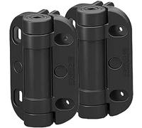 Safetech Hardware Heavy Duty Self Closing Gate Hinges, Tension Adjustable Outdoor Hinges Heavy Duty Spring Loaded Hinge for Metal Wood Aluminum, PVC, Vinyl Gates up to 80kgs (MegaKlik SHH-135 Black)