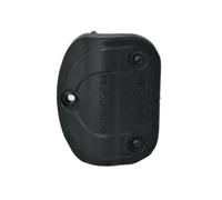 Safetech Hardware Polymer Gate Stop | Damage Protection Bumper Reduces Gate Closing Noise | Prevent Gate Slamming, Hinge Overextension & Sway | Aluminum/Metal SGSS - Black