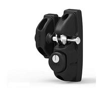 Safetech Hardware ViperX1 Gravity Gate Latch | One-Side Entry Keyed Lock | 2 Independent Latching Hooks Key Lockable One Side | Privacy Gate Gravity Latch | Vinyl, Wood, & Aluminum Gates - Black
