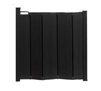 Safetots Automatic Folding Retractable Baby Gate, 55cm - 89cm, Black, Folding Stair Gate for Babies, Retractable Safety Gate