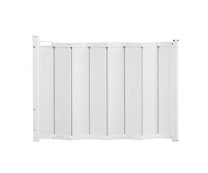 Safetots Automatic Folding Retractable Baby Gate, 55cm - 89cm, White, Folding Stair Gate for Babies, Retractable Safety Gate