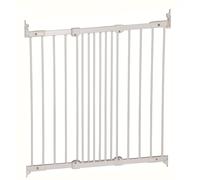 Safetots Diagonal Fit Baby Gate, White,67cm - 105.5cm | Trip-free design, wide opening, optional one-way opening restrictor, easy one-handed operation, pet-safe finish.