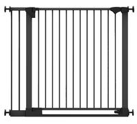 Safetots SafeStep Gate, Black, 110cm - 117cm, Extra Low Walkthough, 81cm Extra Wide Doorway, Extra Wide Gate for Stairs, Hallways and Doors, Baby and Toddler, Easy Installation