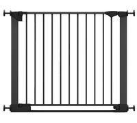 Safetots SafeStep Gate, Black, 89cm - 96cm, Extra Low Walkthough, 74cm Extra Wide Doorway, One Piece Extra Wide Gate for Stairs, Hallways and Doors, Baby and Toddler, Easy Installation