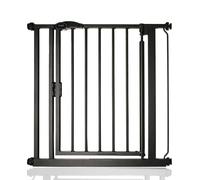 Safetots Baby Gate, Self Closing Pressure Safety Gate, Matt Black, 75-82cm