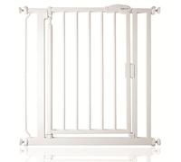Safetots Pressure Fit Self Closing Stair Gate, Extra Narrow, 61cm - 66.5cm, White, Auto Closing Baby Gate, Safety Barrier for Toddler, Easy Installation