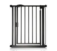 Safetots Pressure Fit Self Closing Stair Gate, Narrow, 68.5cm - 75cm, Matt Black, Auto Closing Baby Gate, Safety Barrier for Toddler, Easy Installation