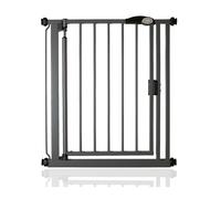 Safetots Pressure Fit Self Closing Stair Gate, Narrow, 68.5cm - 75cm, Slate Grey, Auto Closing Baby Gate, Safety Barrier for Toddler, Easy Installation