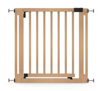 Safetots Wooden Elegance Gate, Natural, 79Cm - 87Cm, Pressure Fit Safety Gate, 57Cm Extra Wide Doorway, Easy Installation